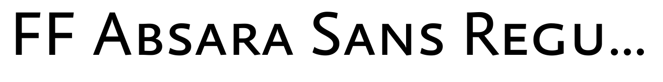 FF Absara Sans Regular SC